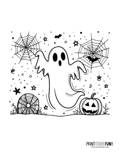 Boo these ghost coloring pages are your key to spook