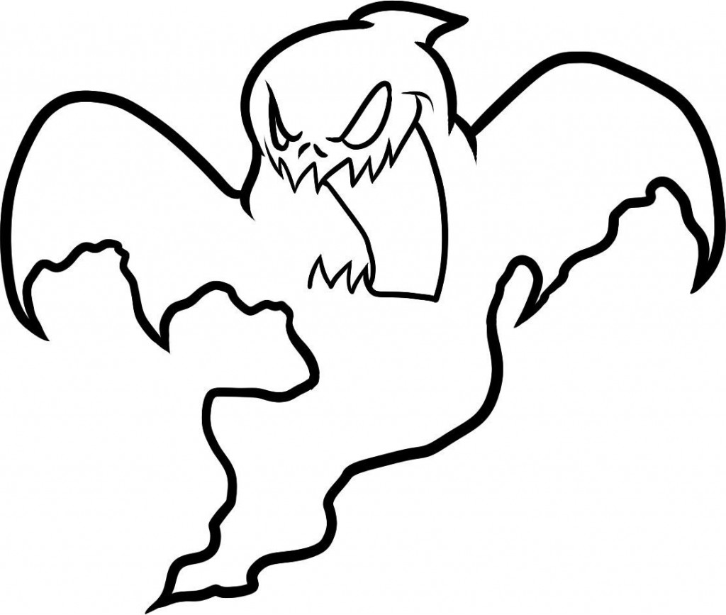 Free printable ghost coloring pages for kids