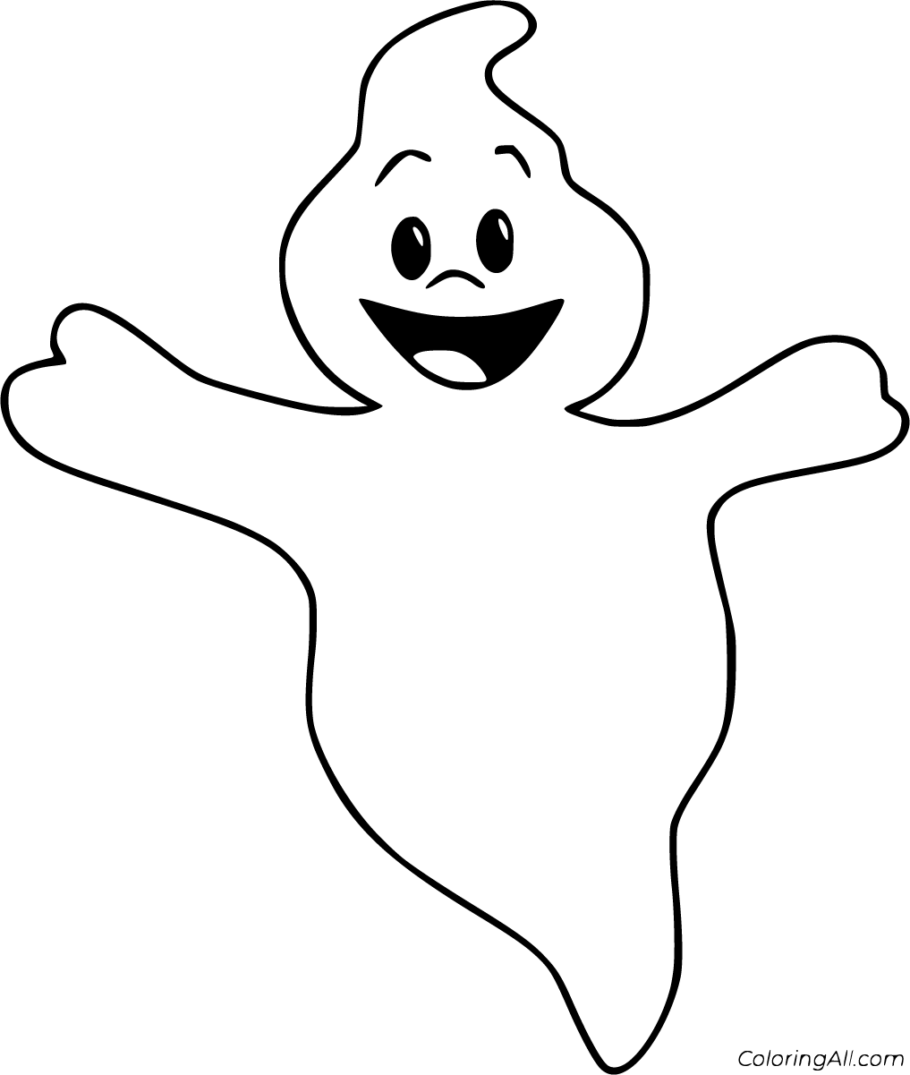 Ghost coloring pages