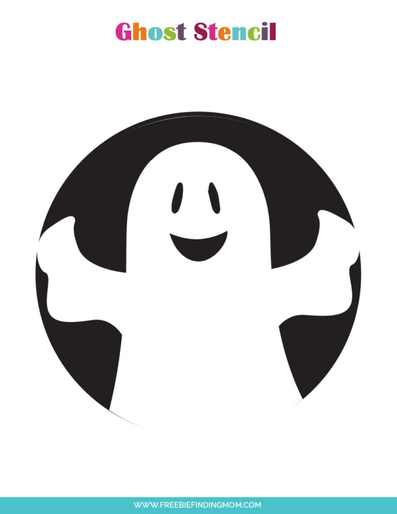 Free printable cute ghost pumpkin stencils