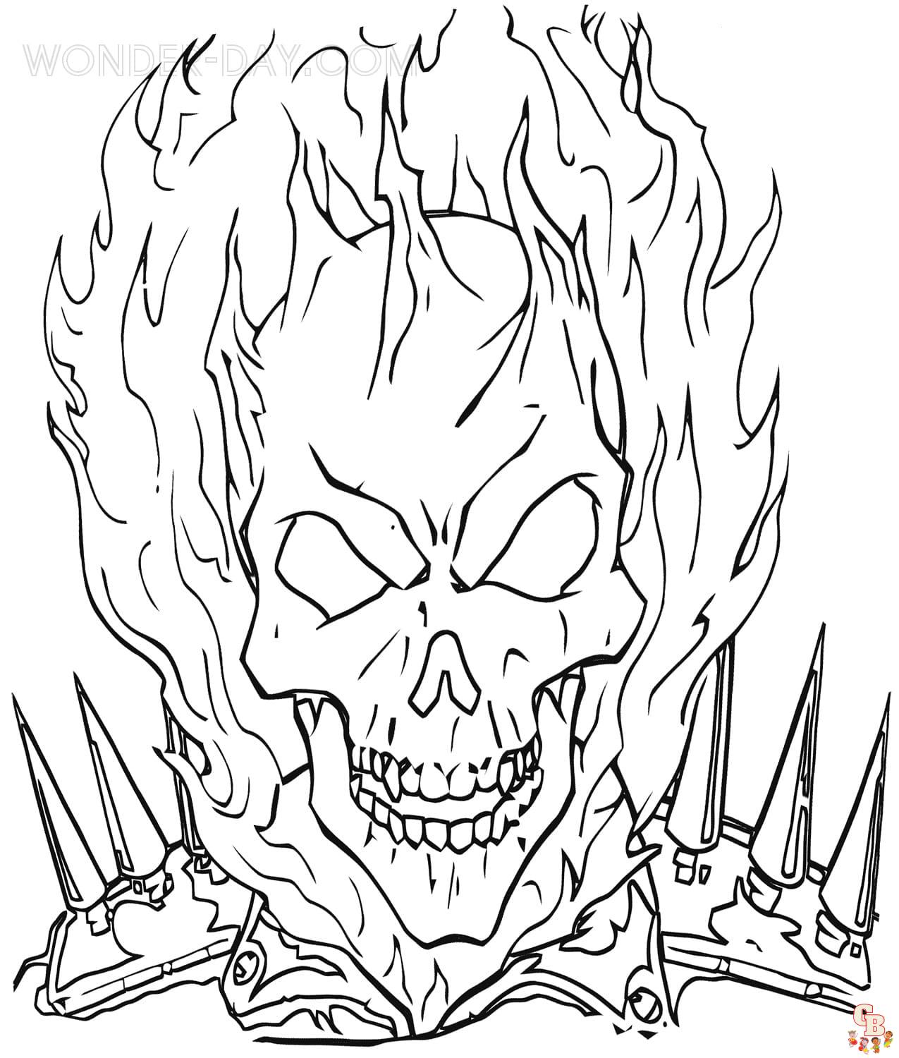 Ghost rider coloring pages