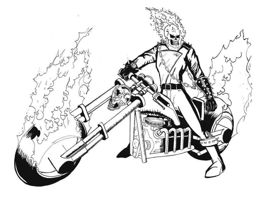 Ghost rider robbie reyes coloring pages ðñðð