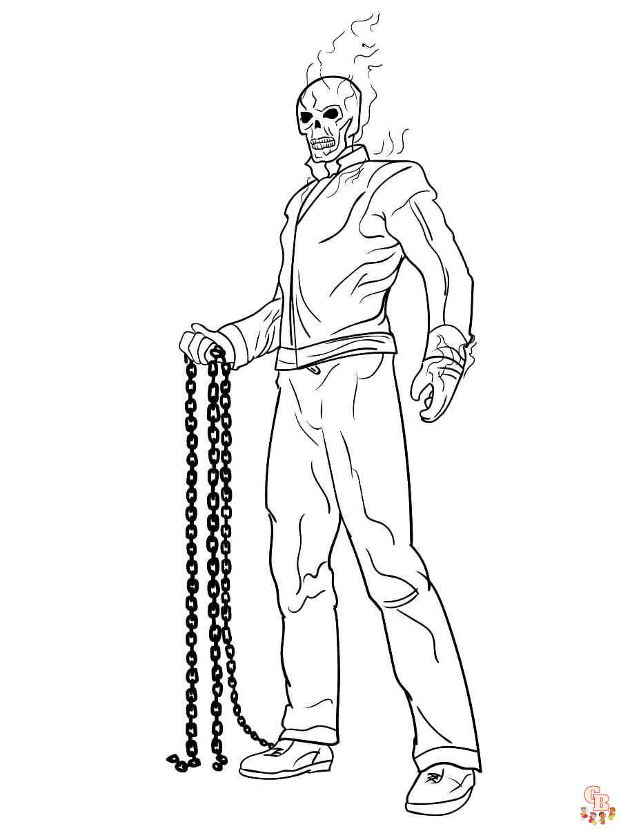 Ghost rider coloring pages