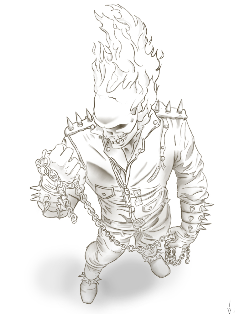 Ghost rider entry for art jam by victorie on