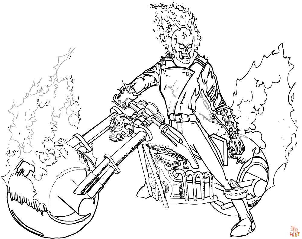 Ghost rider coloring pages