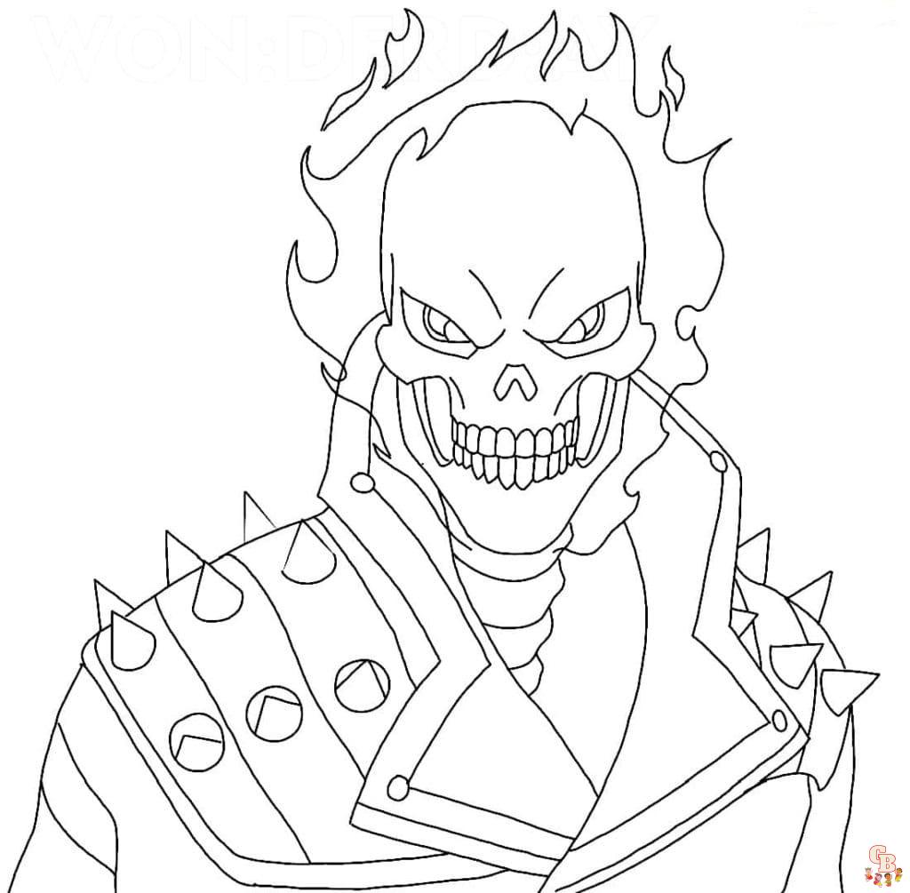 Ghost rider coloring pages