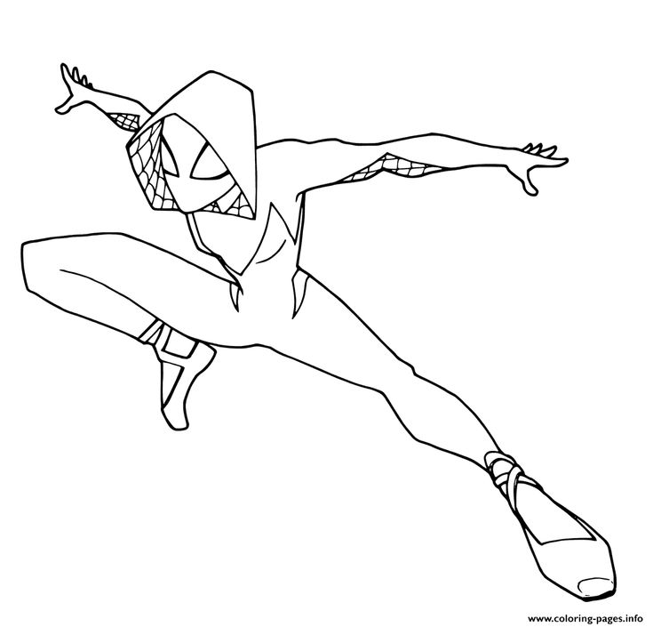 Print spider gwen coloring pages coloriage spider gwen coloriage spiderman