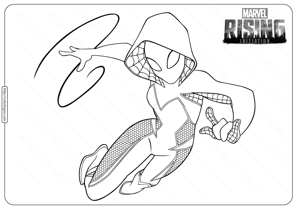 Marvel rising ghost spider coloring pages spider coloring page superhero coloring pages avengers coloring pages