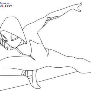 Ghost spider coloring pages printable for free download