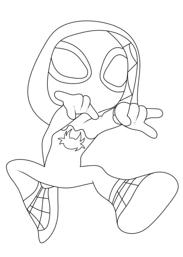 Ghost spider coloring pages