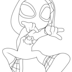 Ghost spider coloring pages printable for free download