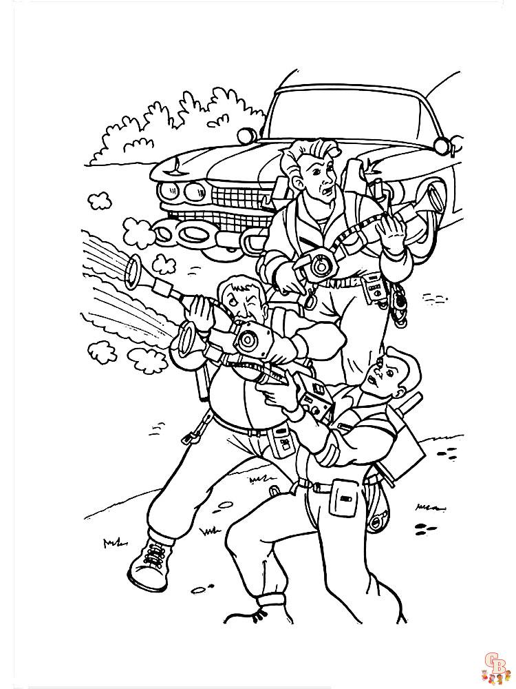 Ghostbusters coloring pages free printable for kids