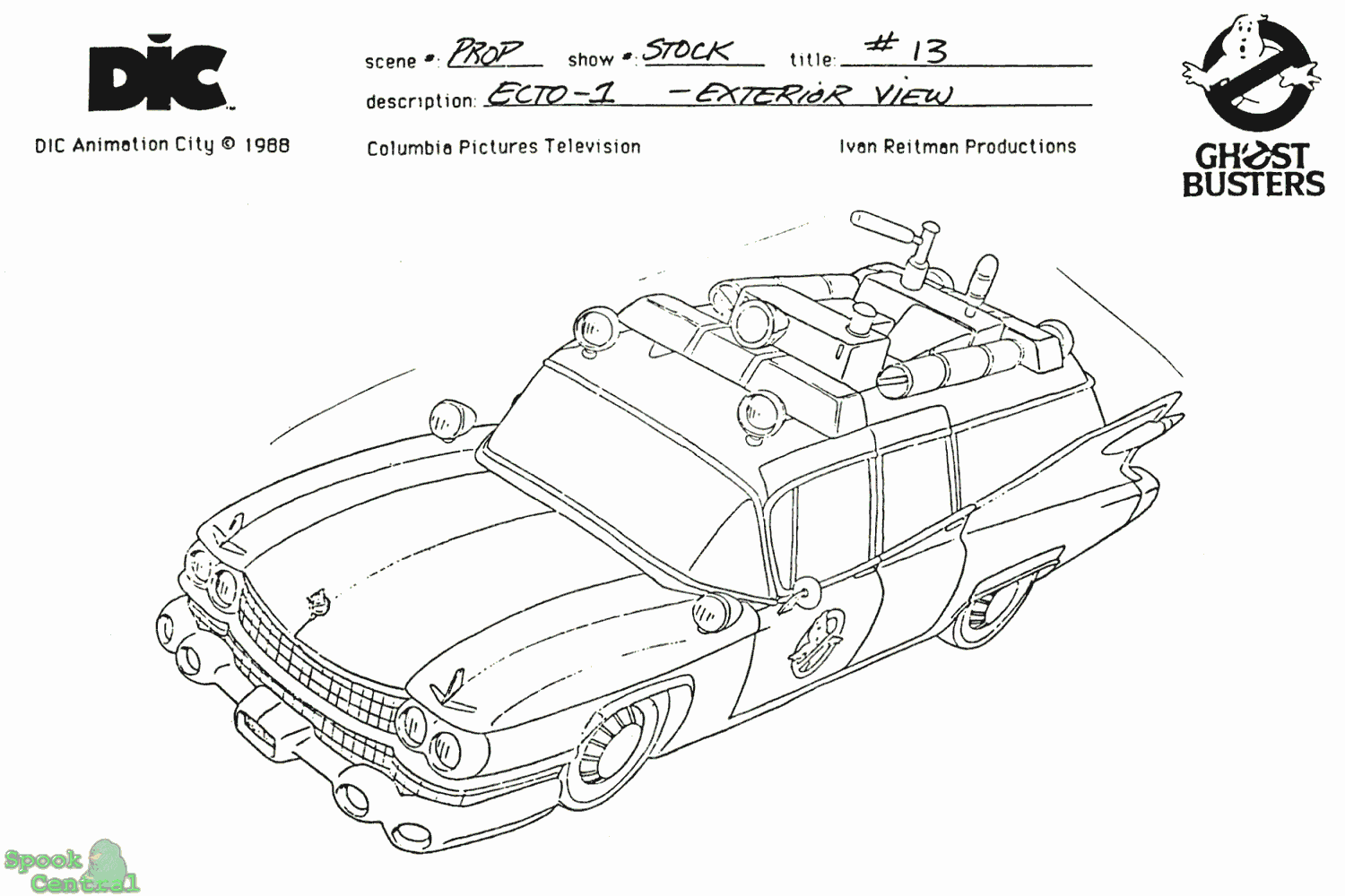 Ghostbusters character sheets