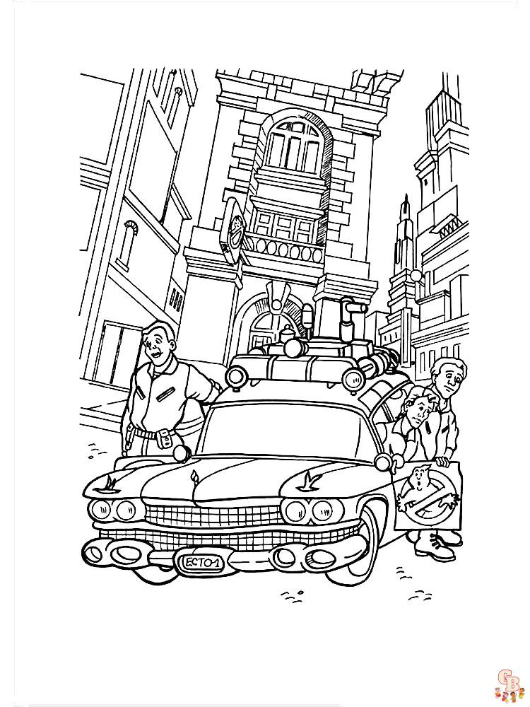 Ghostbusters coloring pages free printable for kids