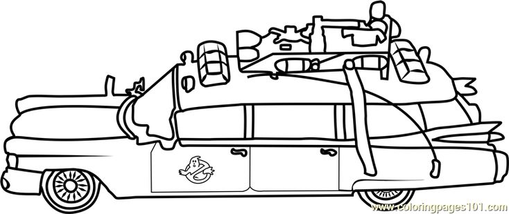 Ghostbusters car coloring pages for free cars coloring pages ghostbusters ghostbusters firehouse