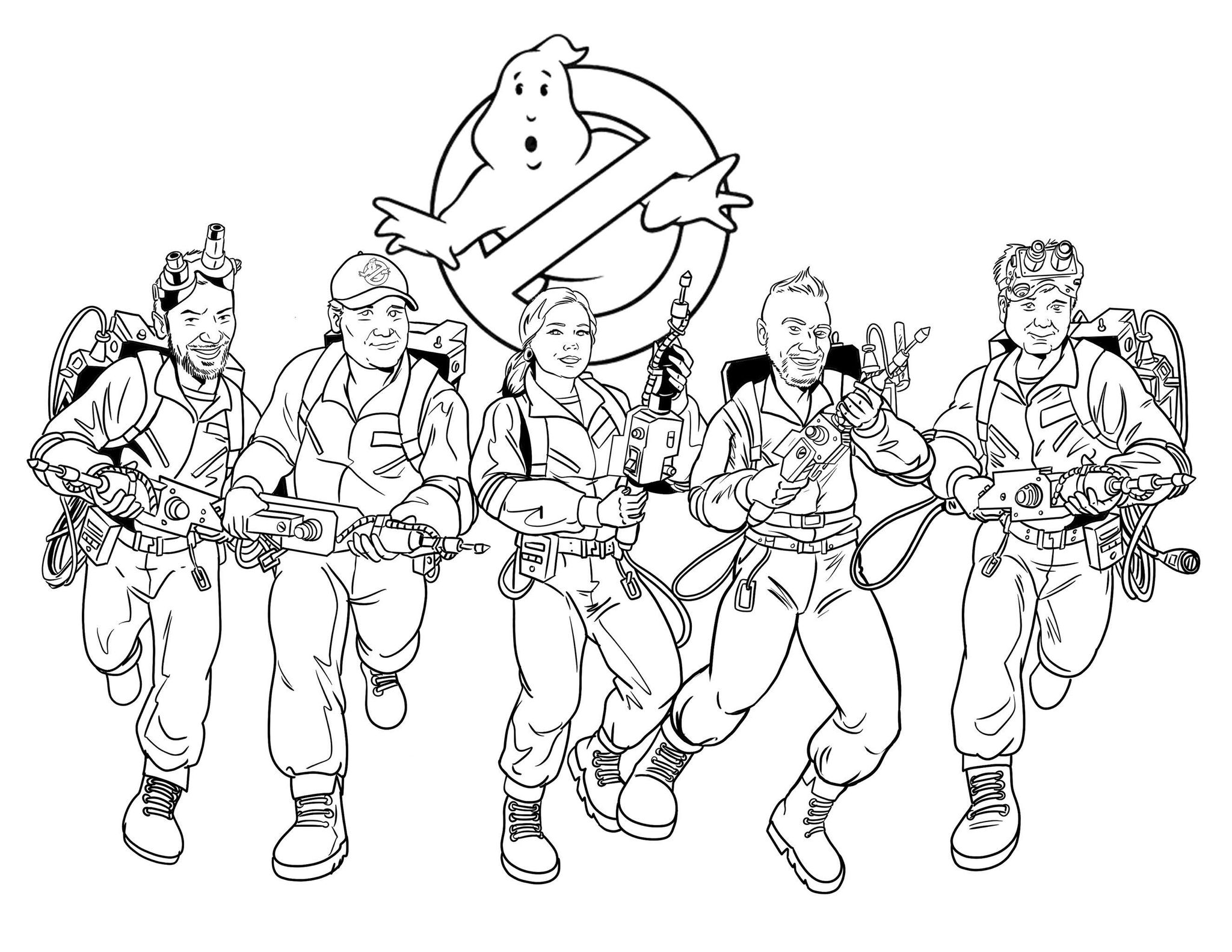 We are now a coloring page â ghostbusters north