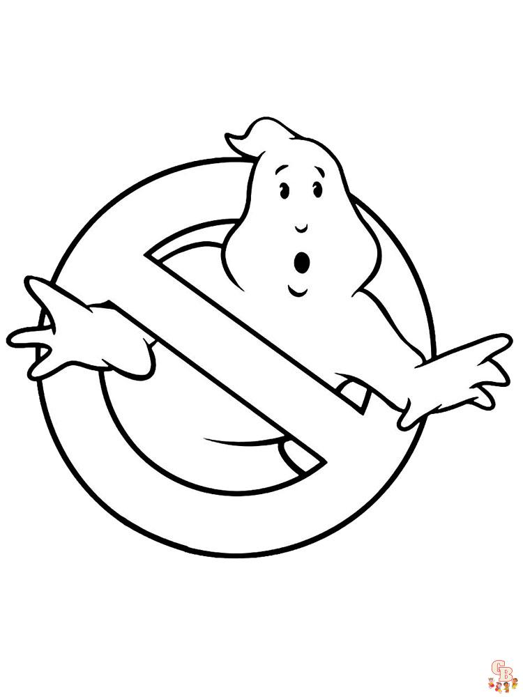 Ghostbusters coloring pages free printable for kids