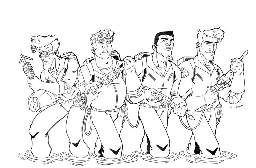 Free printable ghostbusters coloring pages for kids