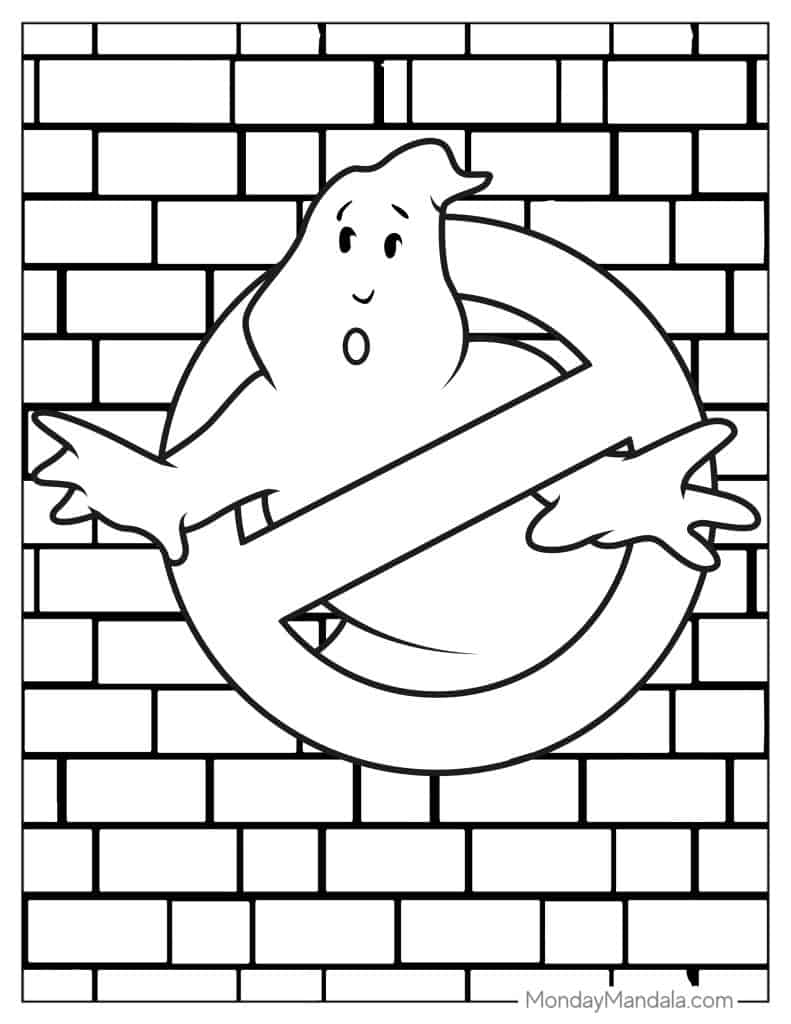 Ghost coloring pages free pdf printables
