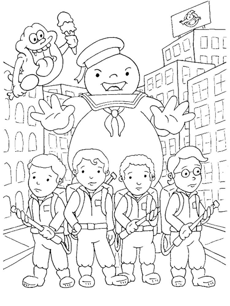 Ghostbusters coloring pages ghostbusters birthday party ghostbusters party cartoon coloring pages