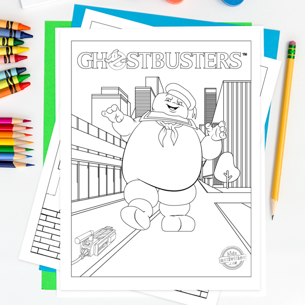 Ghostbusters free printable coloring pages for kids kids activities blog