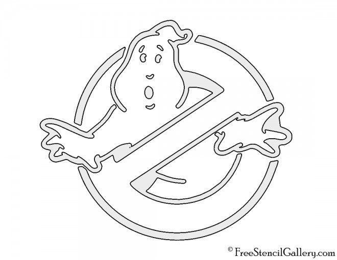 Ghostbusters logo stencil pumpkin stencil halloween pumpkin carving stencils halloween pumpkin stencils