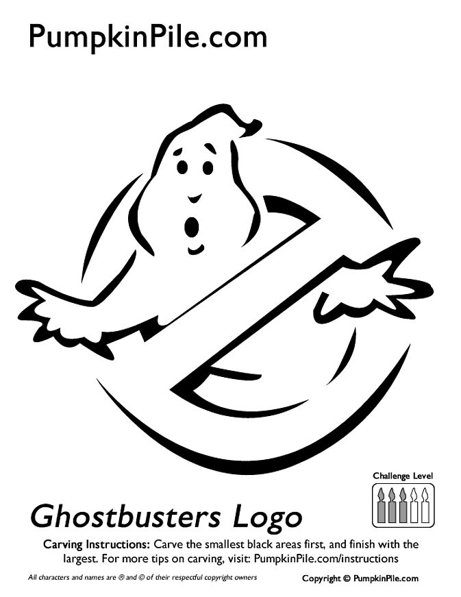 Ghostbusters halloween pumpkin stencils pumpkin stencil ghostbusters