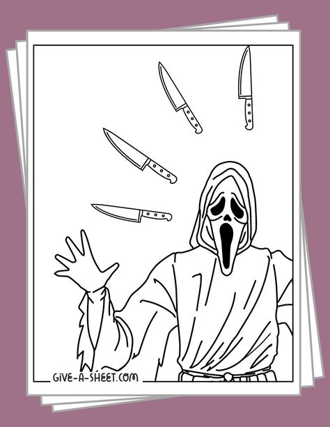 Top scream movie coloring pages ideas and inspiration