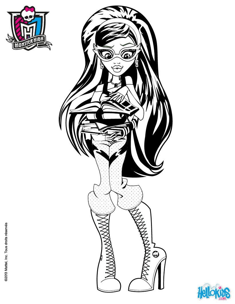 Monster high coloring pages