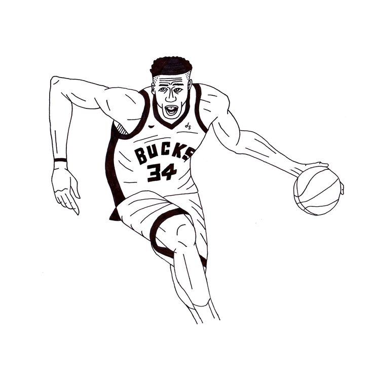 Giannis antetokounmpo coloring pages pdf free