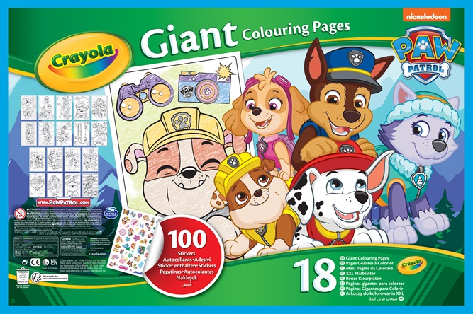 Giant loring pages paw patrol