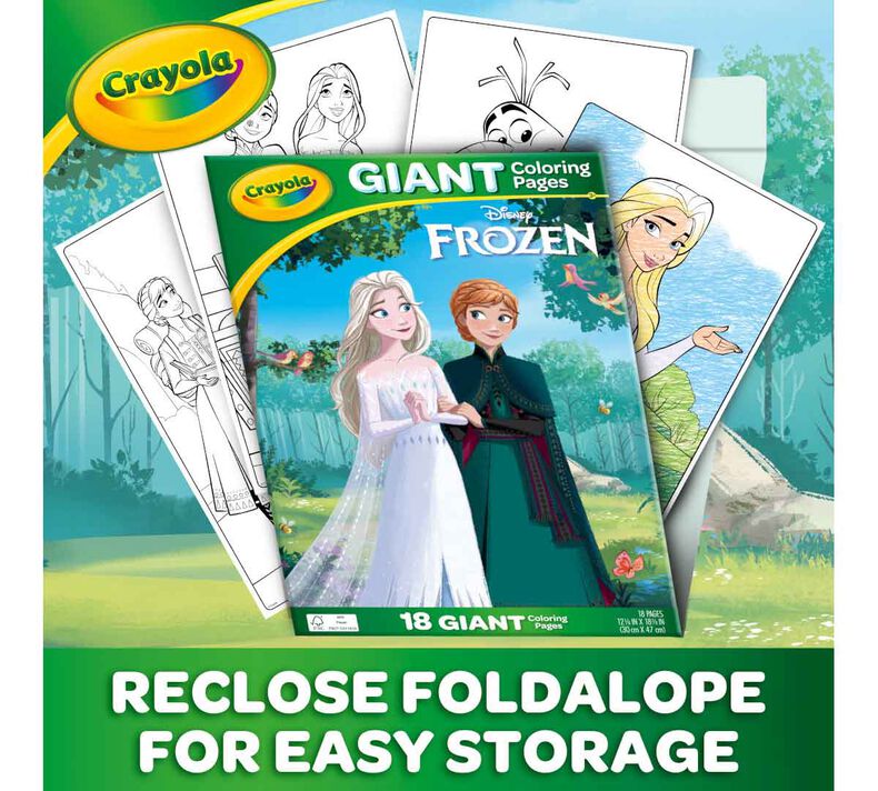 Giant frozen coloring pages