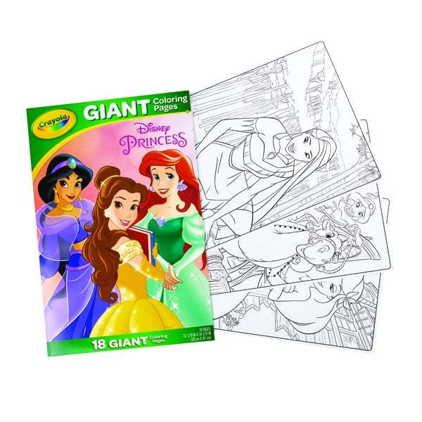 Crayola giant coloring pages disney princess fldp â