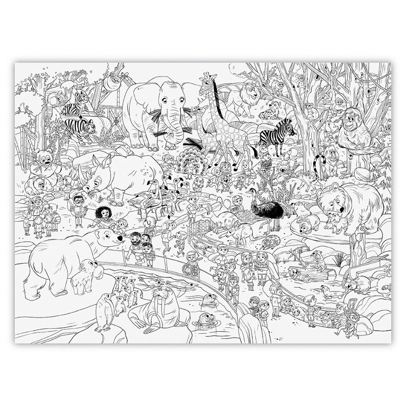 Giant coloring poster