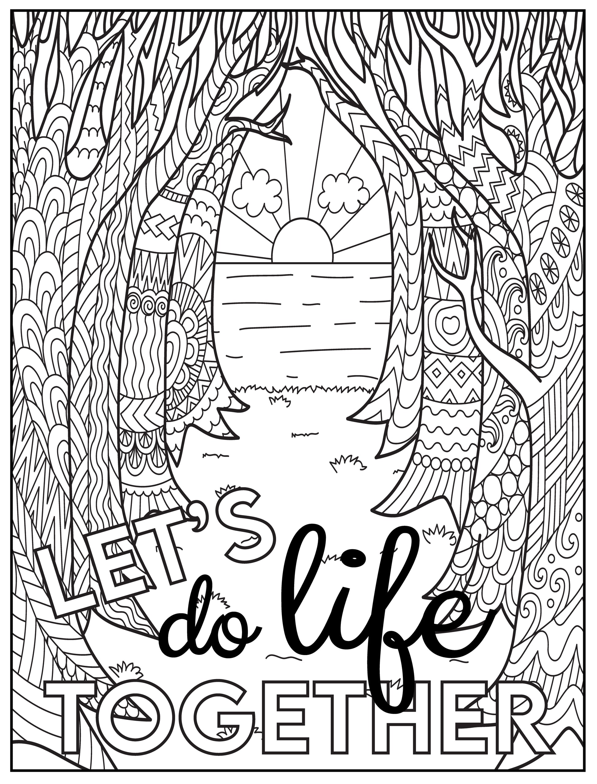 Lets do life personalized giant coloring poster x â debbie lynn