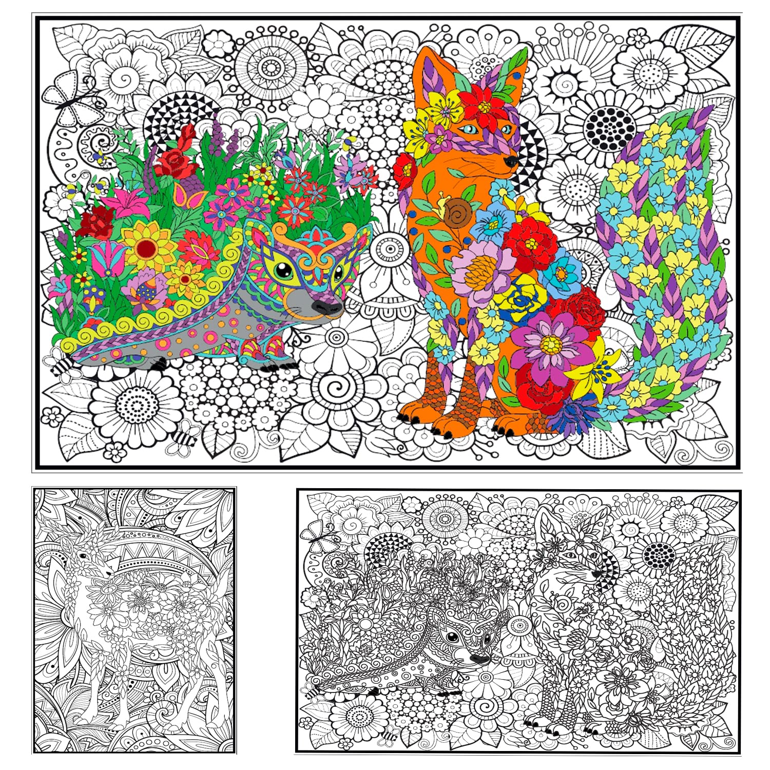 Pack large coloring posters