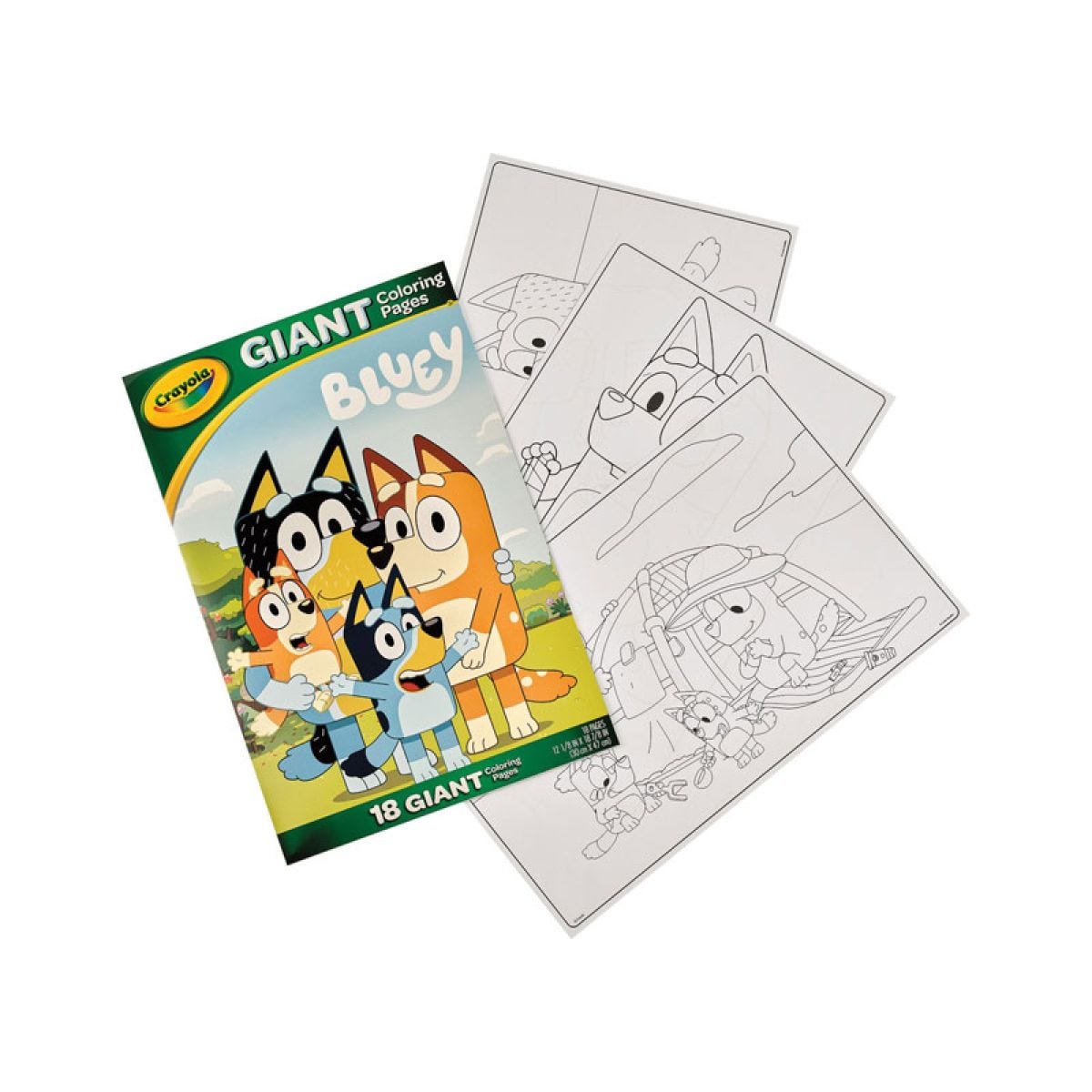 Bluey giant colouring pages sheets party delights