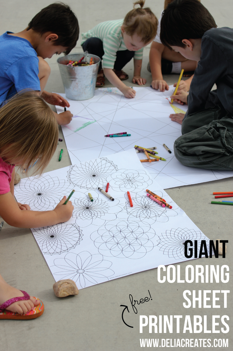 Giant coloring sheet printables â free