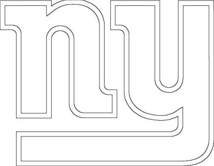 New york giants logo coloring page