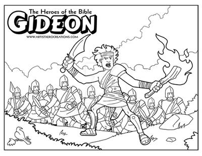 Gideon coloring page by artistxero on