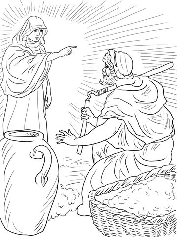 Gods angel called gideon coloring page free printable coloring pages sunday school coloring pages bible coloring pages preschool coloring pages