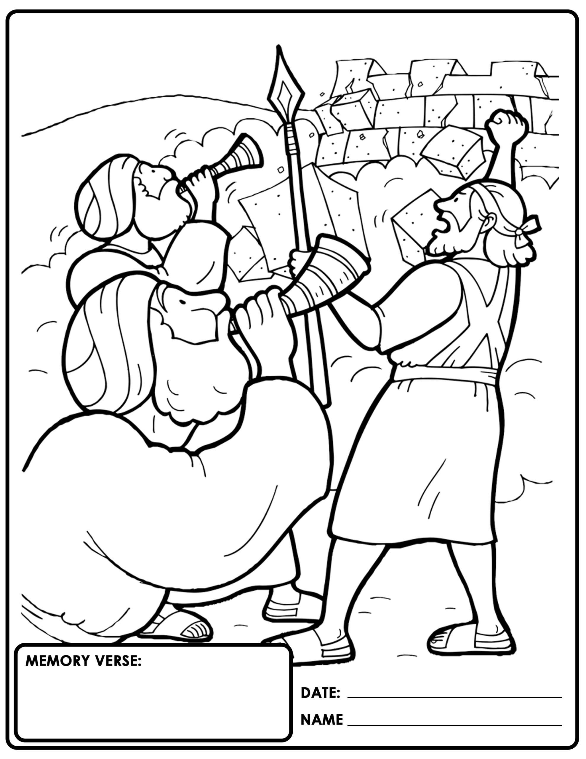 Childrens church bible coloring sheets