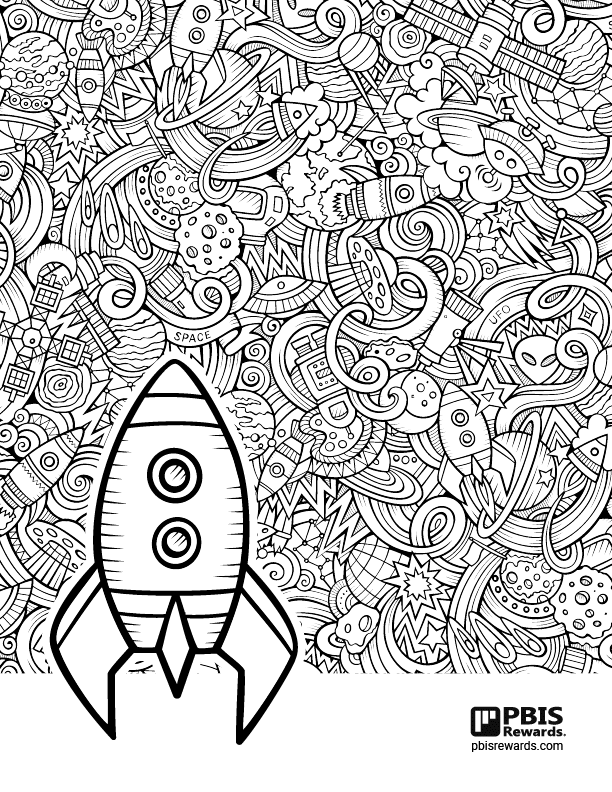 Coloring activity pages for distance learning from pbis rewards