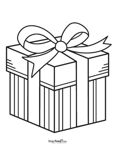 Printable presents coloring pages