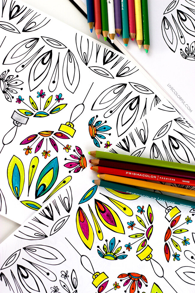 How to make coloring page wrapping paper â live colorful