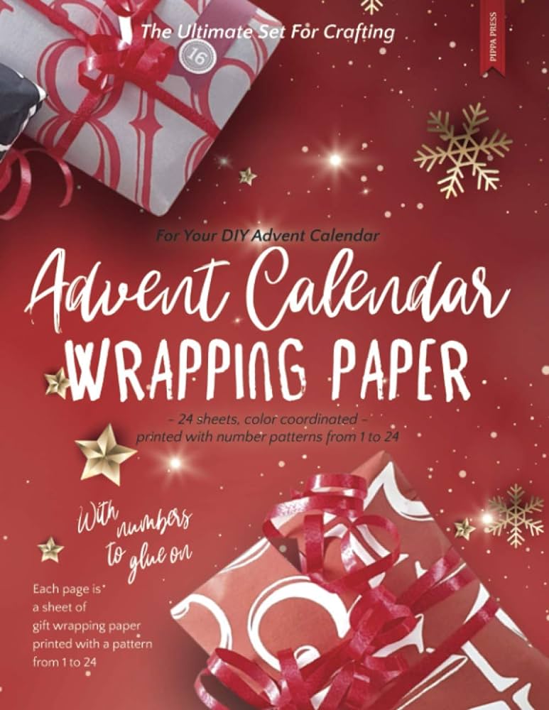 Wrapping paper for your diy advent calendar â the ultimate set for crafting sheets color coordinated