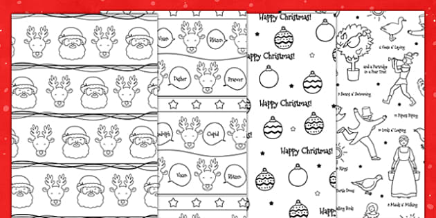 Christmas printable colour