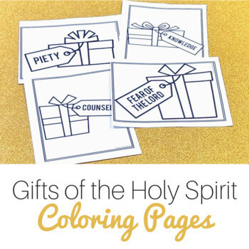 Gifts of the holy spirit coloring pages