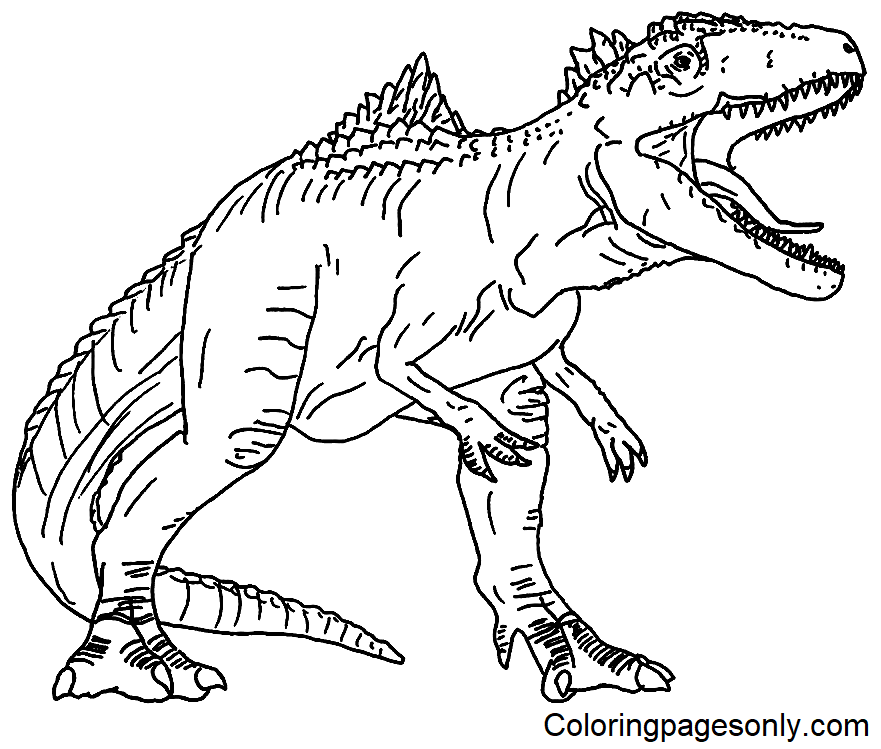 Giganotosaurus coloring pages printable for free download