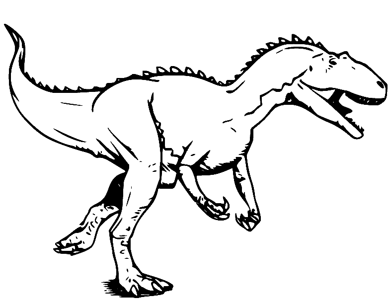 Giganotosaurus coloring pages printable for free download